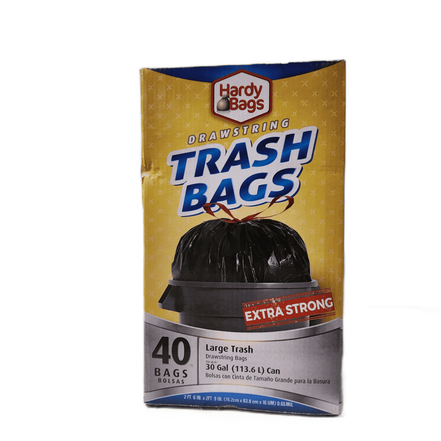 HARDY TRASH BAGS 30 GAL 40CT/6PK (SKU#12825)