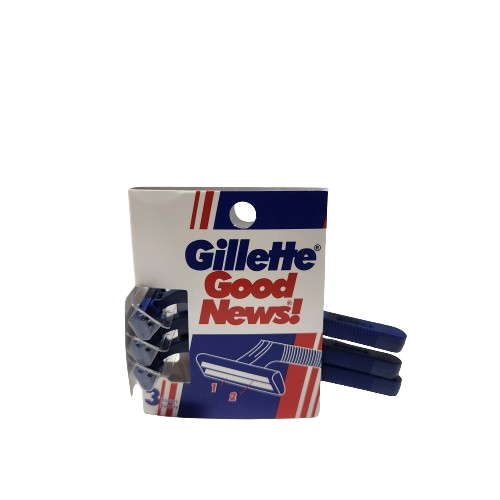 GILLETTE GOOD NEWS RAZORS 3CT/12PK (SKU#12828)