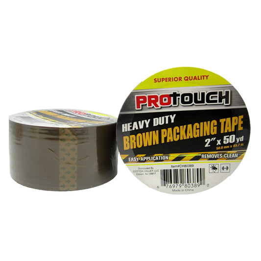 PRO TOUCH 2" X 50 YD BROWN PACKING TAPE 48PK