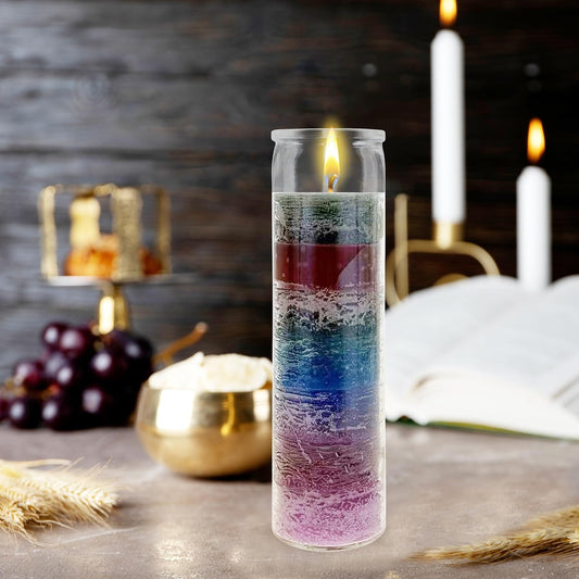 7 DAYS MULTI COLOR CANDLE 12/10oz