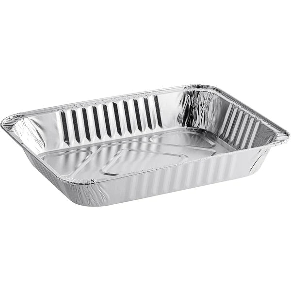 ALUMINUM RECTANGULAR ROASTER MEDIUM 100CS (SKU#12132)