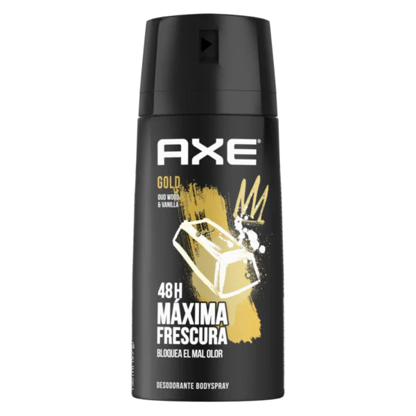 AXE DEODORANT SPRAY GOLD VANILLA 6/150ml (SKU#11711)