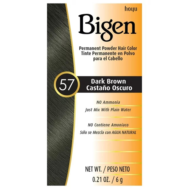 BIGEN POWDER HAIR COLOR #57 DARK BROWN 0.21oz (SKU#11234)