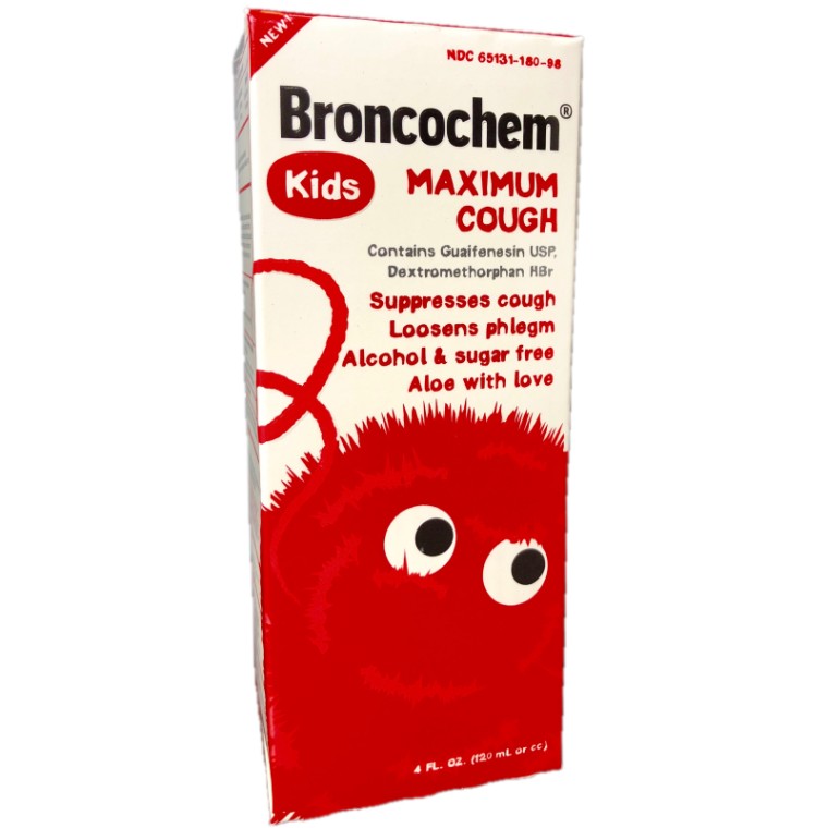 BRONCOCHEM CHILDREN MAXIMUM COUGH 4oz (SKU#12655)