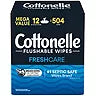 COTTONELLE FLUSHABLE WET WIPES 42WIPES/12PK (SKU#11258)