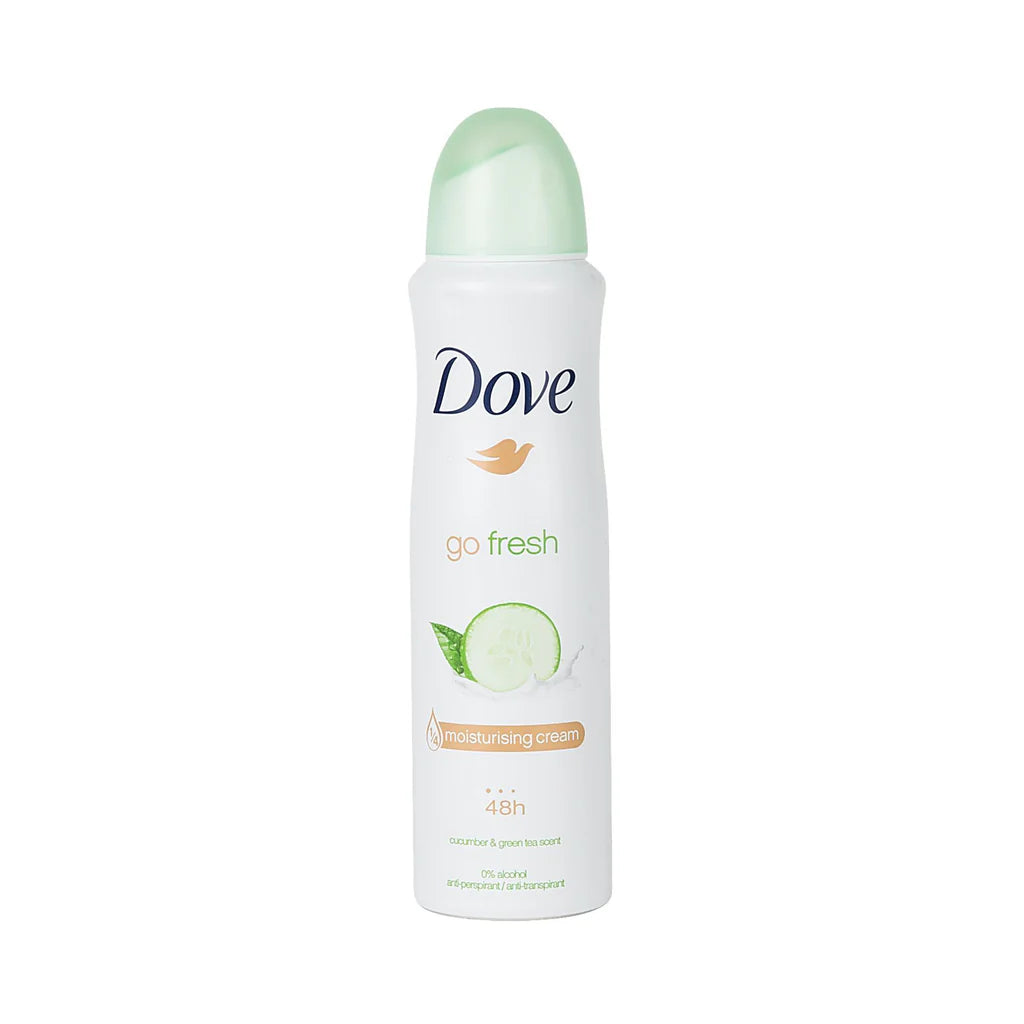 DOVE DEODORANT SPRAY CUCUMBER & GREEN TEA 6/150ML