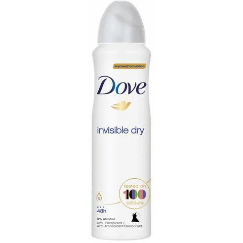 DOVE DEODORANT SPRAY INVISIBLE DRY 6/150ML