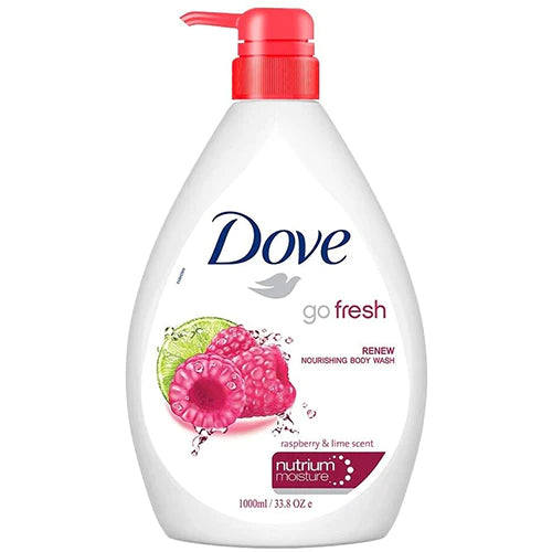 DOVE BODY WASH RENEW RASPBERRY 12/1000ML