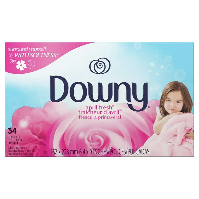 DOWNY DRY SHEETS APRIL FRESH 12/34CT