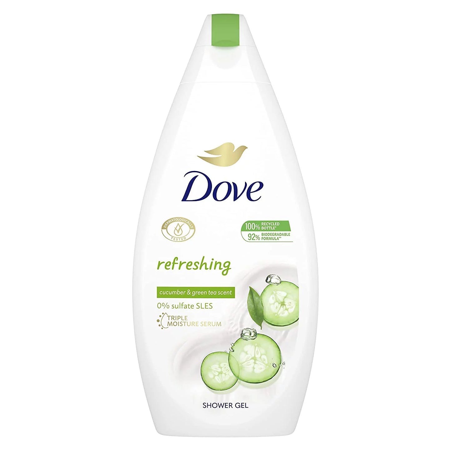 DOVE BODY WASH FRESH CUCUMBER 12/750ml (SKU#12347)