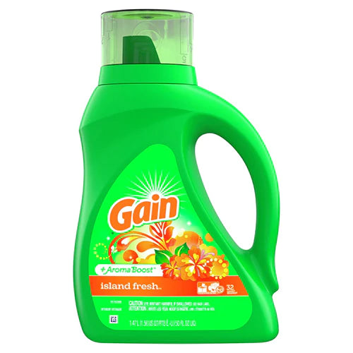 GAIN LIQUID DETERGENT ISLAND FRESH 6/46oz (SKU#11857)