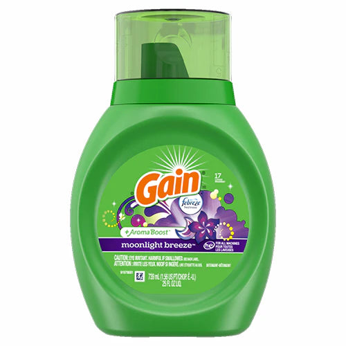 GAIN LIQUID DETERGENT MOONLIGHT BREEZE 6/25oz (SKU#11246)