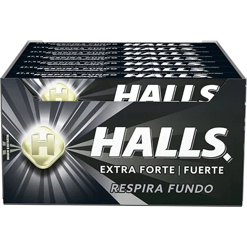 HALLS COUGH DROPS FUERTE/STRONG 21CT (SKU#12736)