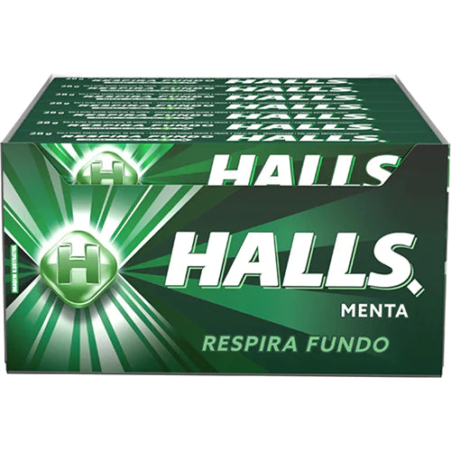 HALLS COUGH DROPS MENTA/MINT 21CT (SKU#12672)