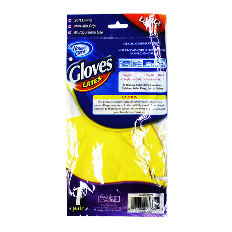 KITCHEN YELLOW GLOVES LARGE 12PK (SKU#12211)