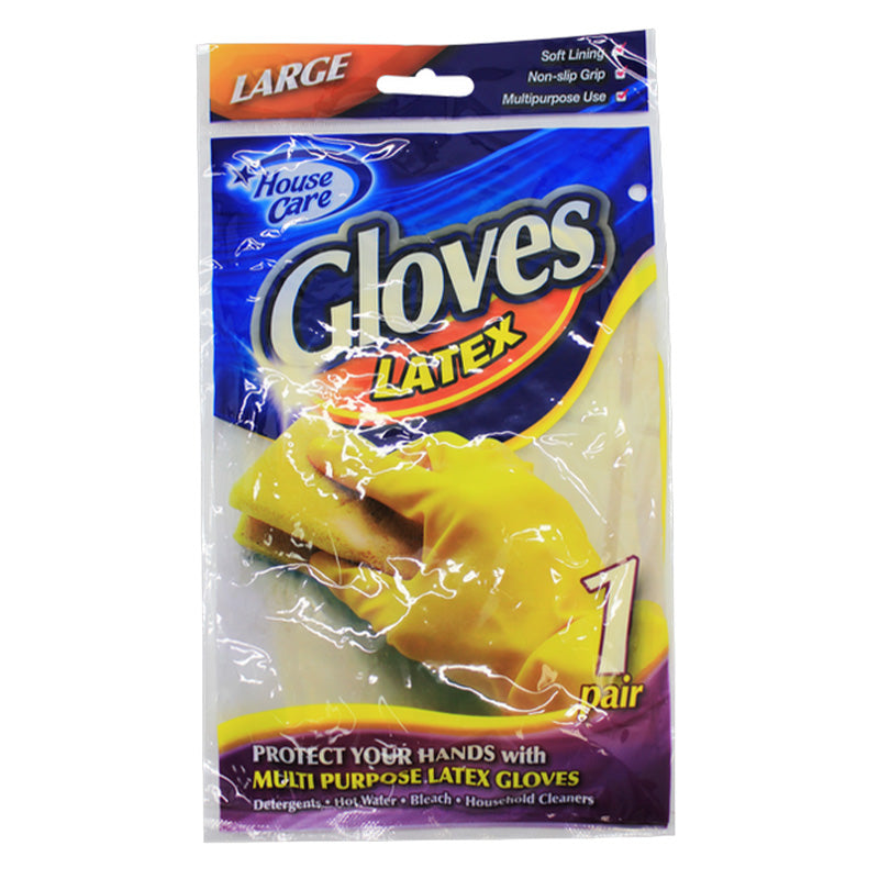 KITCHEN YELLOW GLOVES LARGE 12PK (SKU#12211)