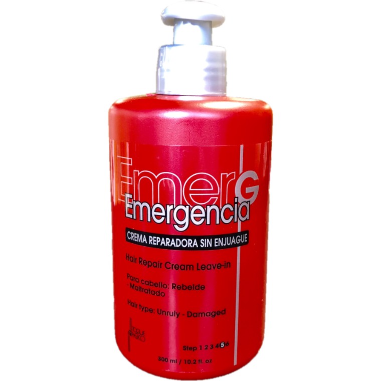 TM Emergencia Hair Repair Cream Leave-in 10.2 oz (Red)