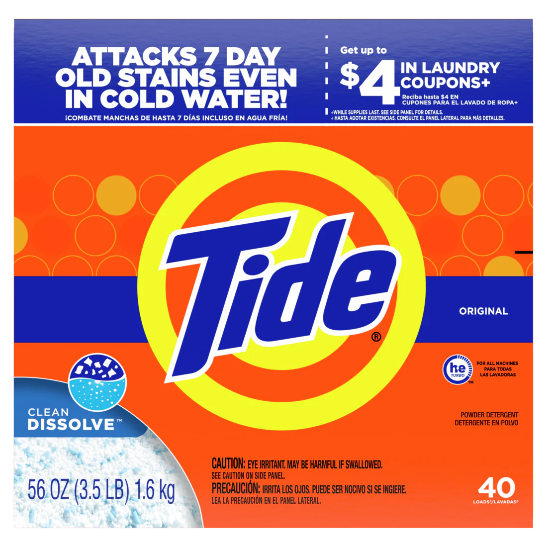 TIDE POWDER ORIGINAL HE 4/3.5LB