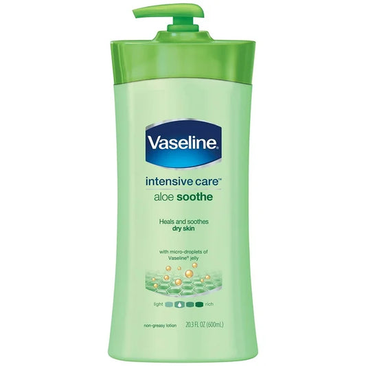 VASELINE LOTION INTENSIVE CARE ALOE SOOTHE 12/24.51oz (SKU#11235)