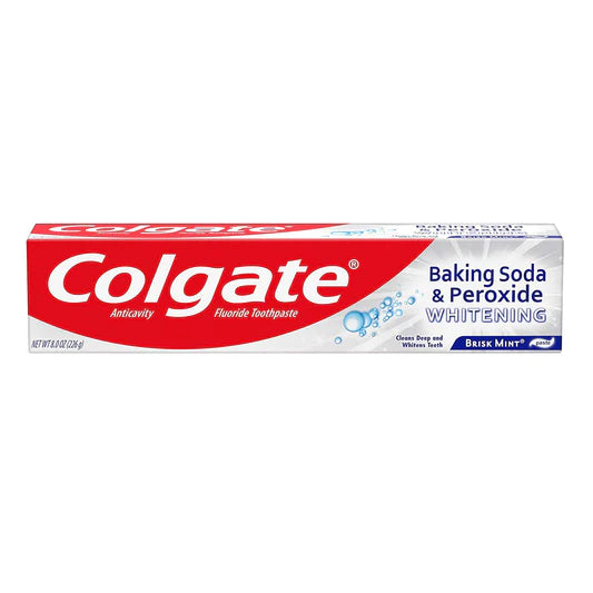 COLGATE TOOTHPASTE BAKING SODA & PEROXIDE 24/8oz (SKU#12001)