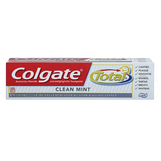 COLGATE TOOTHPASTE TOTAL CLEAN MINT 24/6.3oz (SKU#11901)