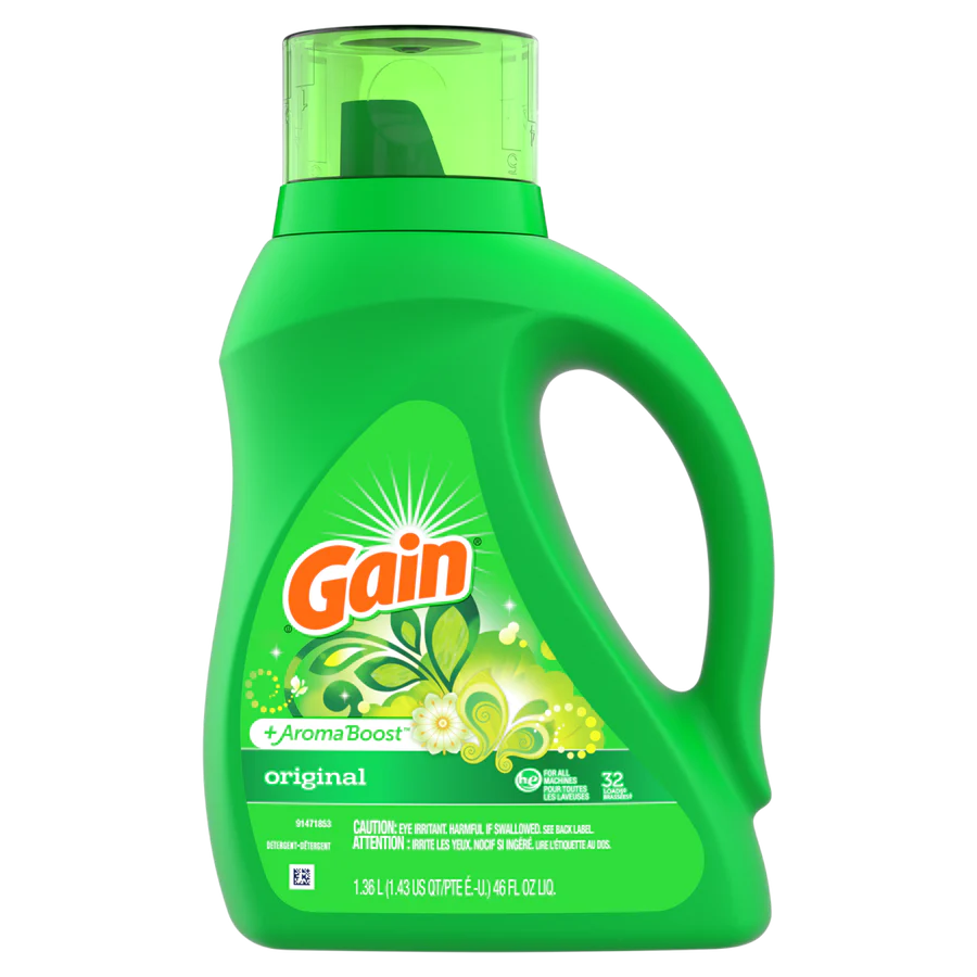 GAIN LIQUID DETERGENT ORIGINAL 6/46oz (SKU#11761)