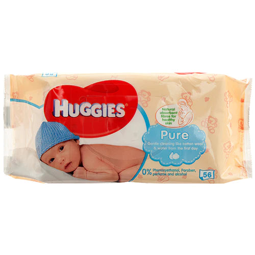 HUGGIES BABY WIPES PURE 10/56CT (SKU#11842)