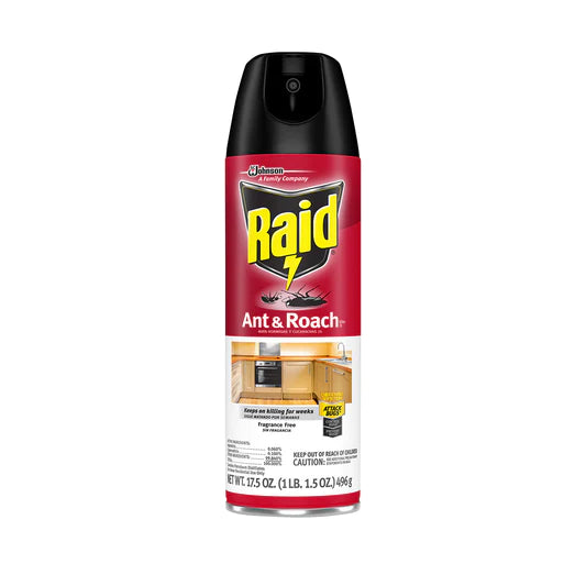 RAID ANT & ROACH KILLER FRAGRANCE FREE 12/17.5oz (SKU#11749)