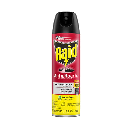 RAID ANT & ROACH KILLER LEMON 12/17.5oz (SKU#11751)