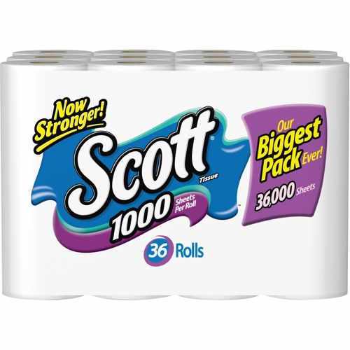 SCOTT BATH TISSUES 36 ROLLS 1000 SHEETS (SKU#12079)