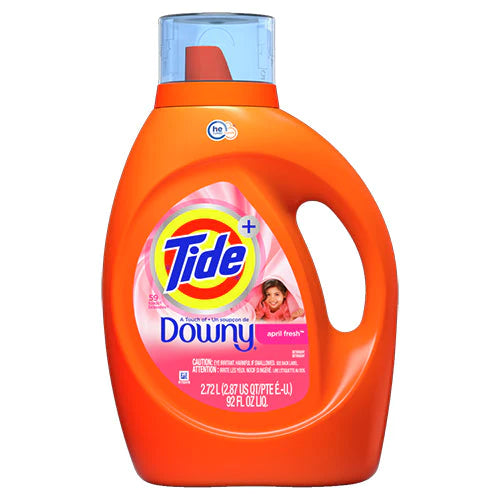 TIDE LIQUID DETERGENT DOWNY APRIL FRESH 4/92oz (SKU#11583)