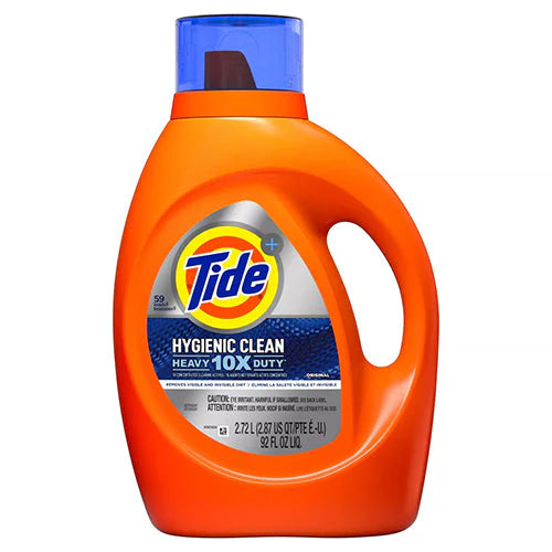 TIDE HYGIENIC CLEAN LIQUID LAUNDRY DETERGENT HEAVY DUTY ORIGINAL 4/92oz